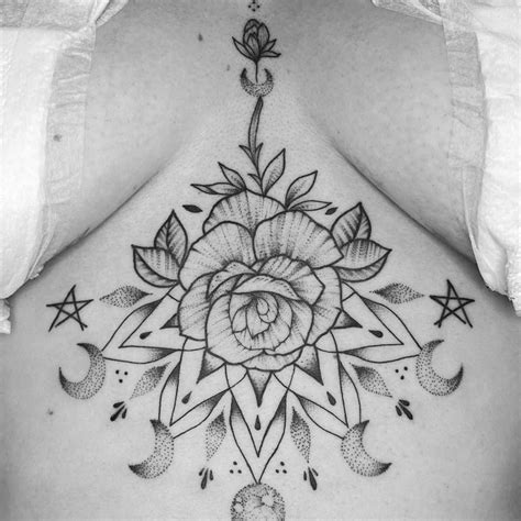 under boob tattoo|37 Beautiful Under Breast Tattoo Designs